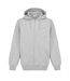Mens Borg Lined Full Zip Hoodie Grey Marl Marl Slazenger-1
