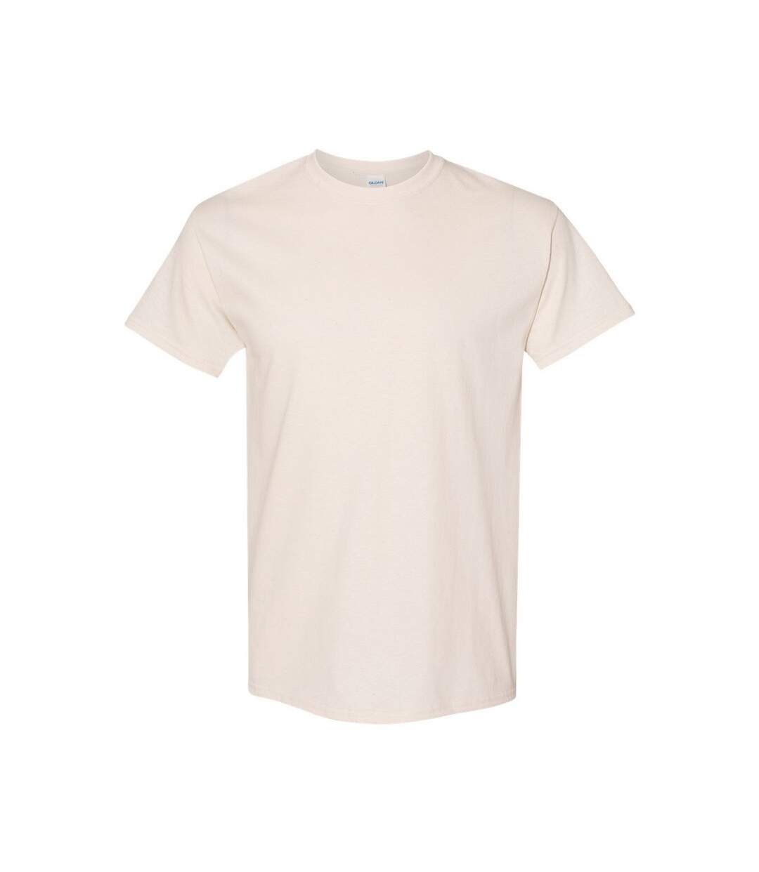 Mens Heavy Cotton T-shirt Natural Gildan-1