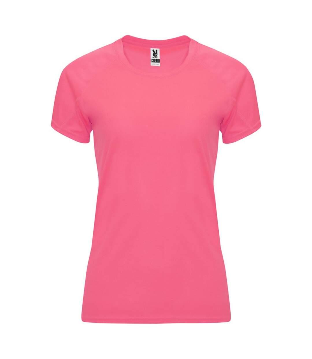 T-shirt bahrain femme rose fluo Roly