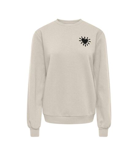 Sweat écru femme only elanor