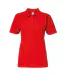 Softstyle Womens/ladies Polo À Manches Courtes En Double Piqué Rouge Gildan-2