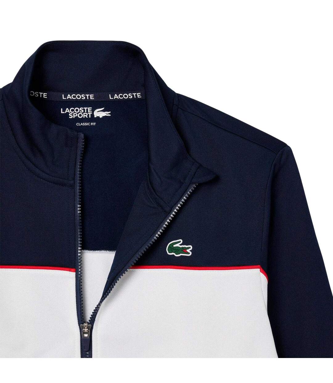 Veste Tennis Motif/style Logo Imprimé Homme Bleu Marine Blanc Lacoste-2
