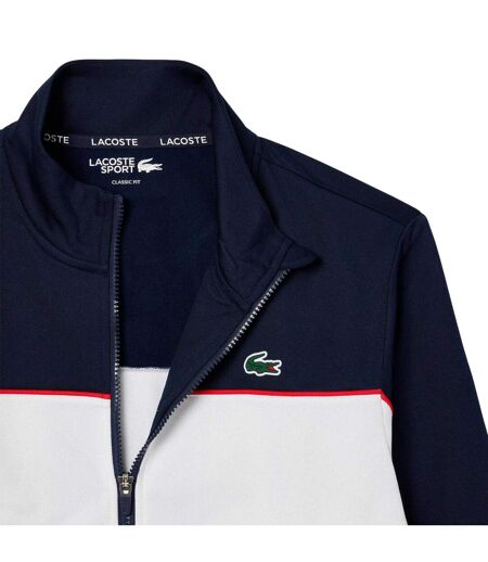 Veste Tennis Motif/style Logo Imprimé Homme Bleu Marine Blanc Lacoste