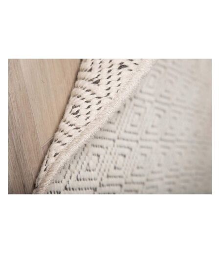 Tapis en polyester et laine beige Julana Diamètre 200 cm