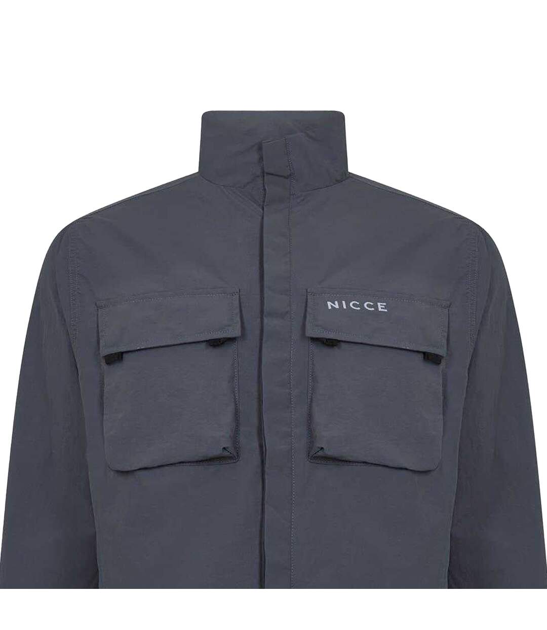 Mens Statlo Nylon Overshirt Coal Nicce-2