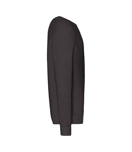 Fruit of the Loom Unisex Adult Lightweight Raglan Sweatshirt (Black) - UTPC5832