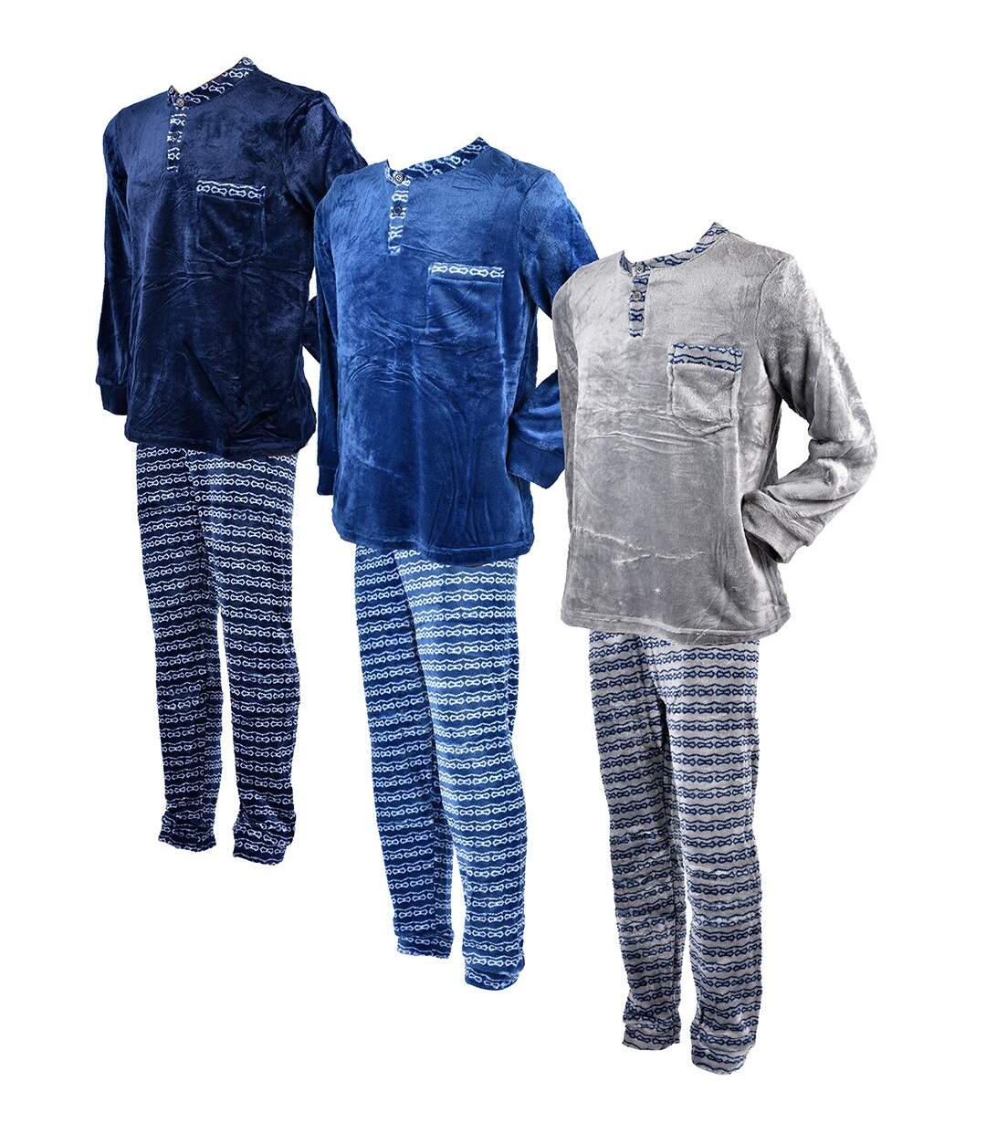 Pyjama Homme POLAIRE ECO 2545 GRIS