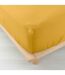 Drap Housse en Gaze de Coton Angelia 140x190cm Jaune-1