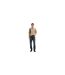 Mens Dusplito Split Logo T-shirt Beige Hugo Boss-1