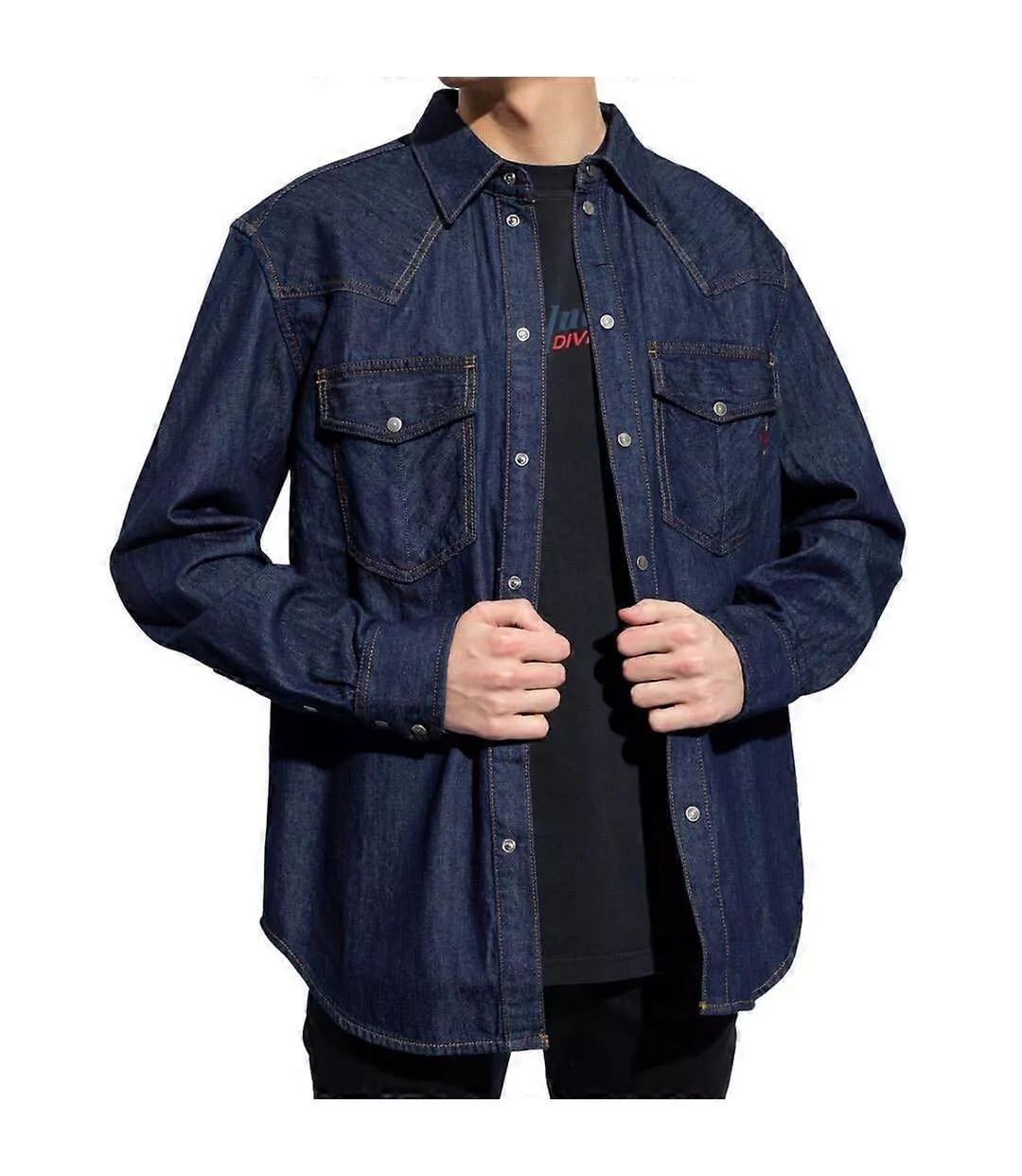 Chemise Homme Bleu Foncé Diesel-1