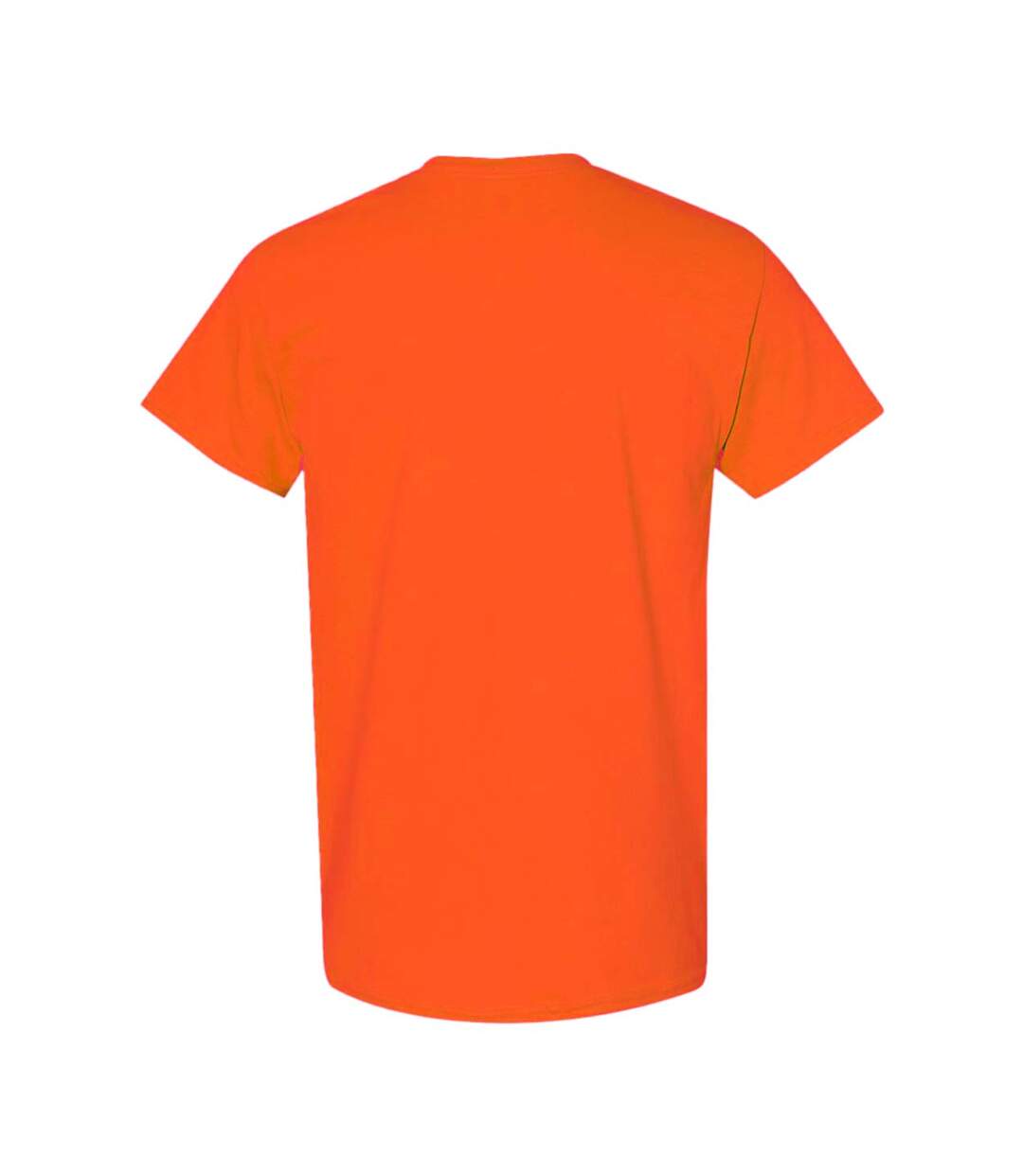 Pack Of 5  Mens Heavy Cotton Short Sleeve T-shirt  Orange Gildan-2