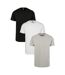 T-shirts Basic Homme Noir Blanc Gris Urban Classics-3