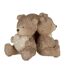 Statuette Déco Enfant 3 Ours 17cm Marron-1