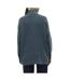 Pull 1/4 zip bleu femme vero moda mili-2