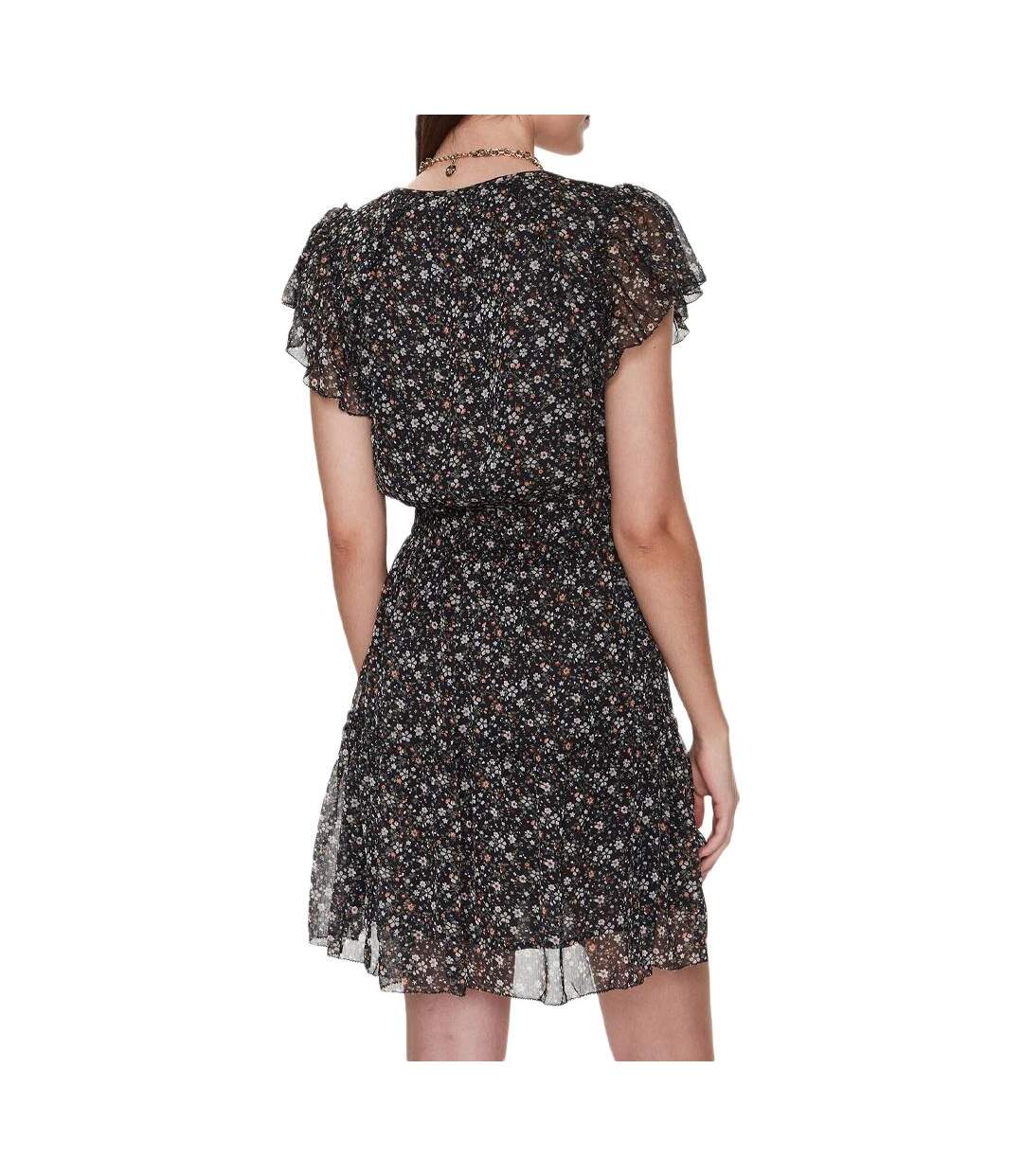 Robe Noire à Motifs Femme Pepe Jeans Aiko - L