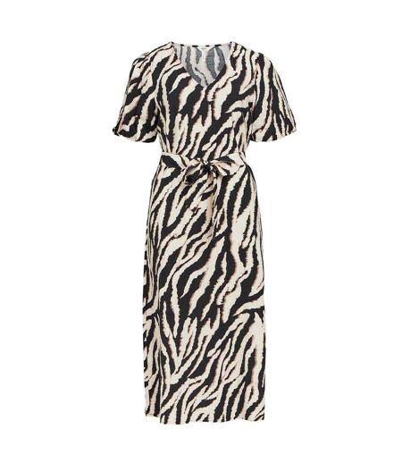 Robe Mi-longue Manches Bouffantes Jacira Femme Fossile Object