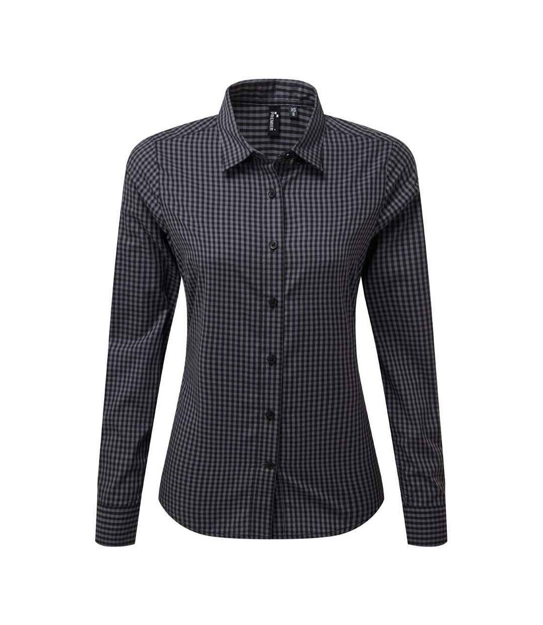 Chemisier Maxton Femme Gris Acier Noir Premier-1