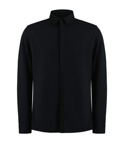 Kustom Kit Mens Superwash 60°C Tailored Long-Sleeved Shirt (Black) - UTBC5122