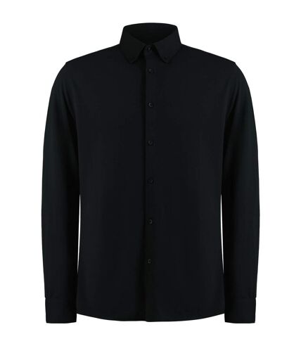 Kustom Kit Mens Superwash 60°C Tailored Long-Sleeved Shirt (Black) - UTBC5122