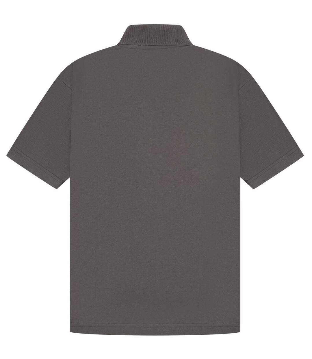 Classic Mens Pique Polo Charcoal Casual-3