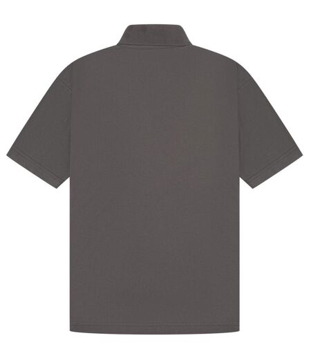 Classic Mens Pique Polo Charcoal Casual