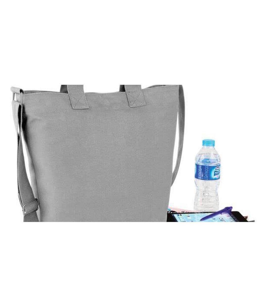 Bagbase Canvas Daybag / Hold & Strap Shopping Bag (3.9 Gallons) (Light Grey) (One Size) - UTBC2542-2