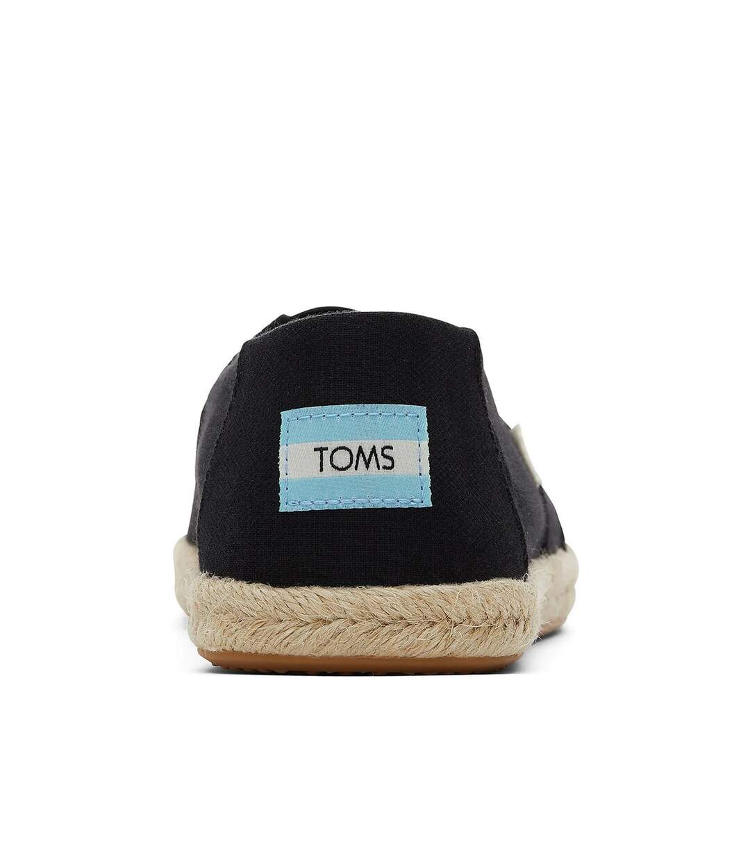 Womens/ladies alpargata rope espadrilles black Toms-2