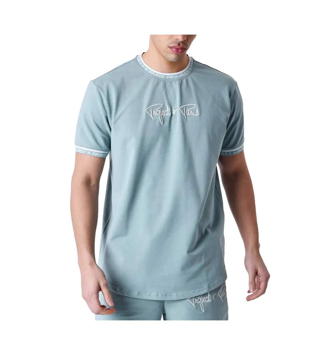 T-Shirt bleu/blanc homme project x paris 2511114-1