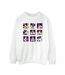 Disney Sweat-shirt à carreaux Minnie Mouse Femme/Ladies (Blanc) - UTBI28495-1
