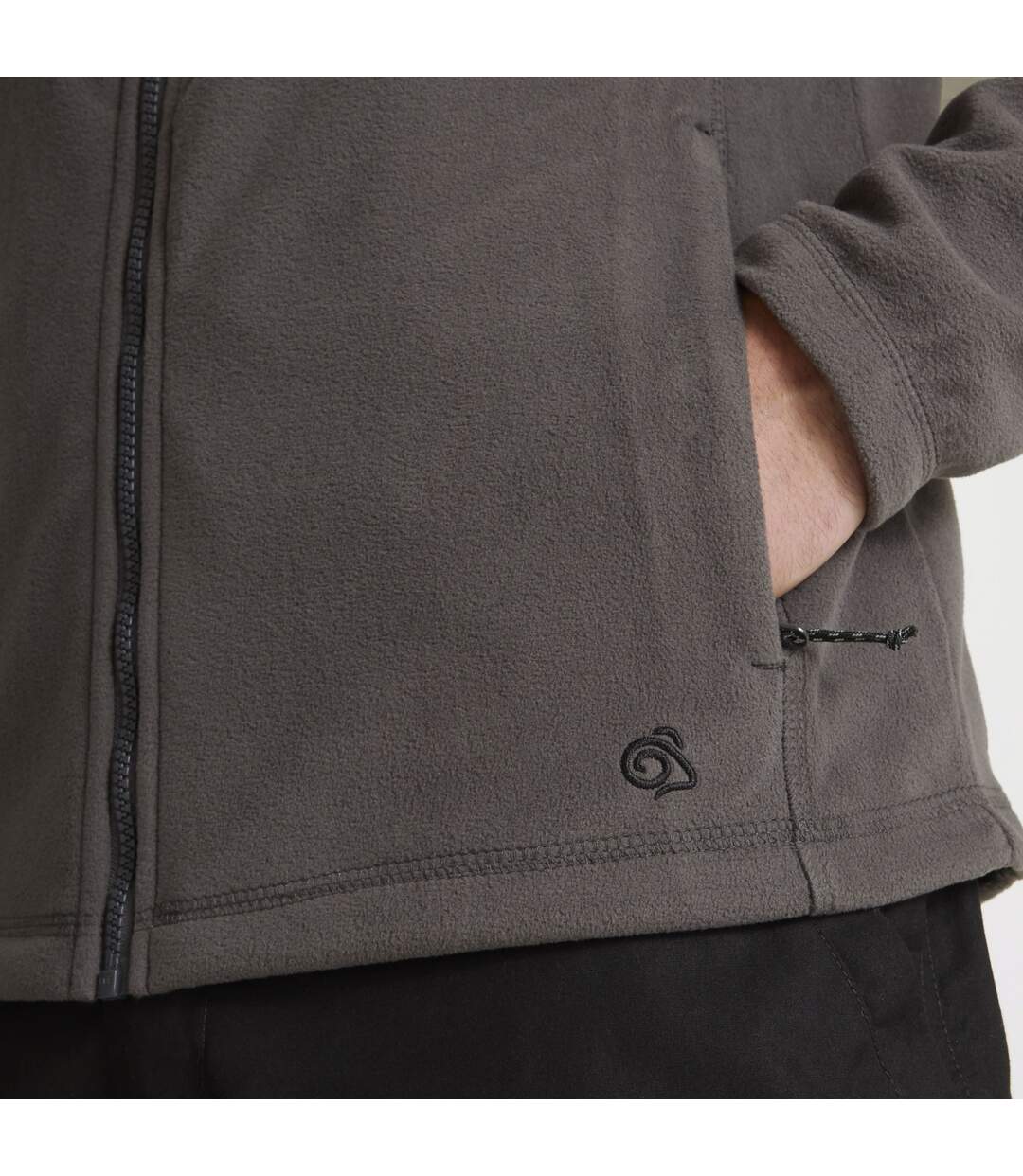 Mens Expert Corey 200 Microfleece Jacket Carbon Grey Craghoppers-4