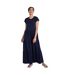 Robe longue femme bleu marine Animal-3