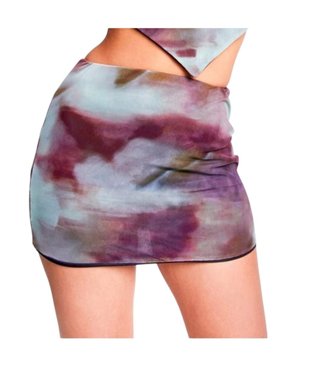 Mini Jupe Motif/style Tie-dye Femme Marron Missy Empire-2