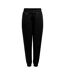Womens/ladies Cuffed High Waist Sweatpants Black Melange Only Play-2