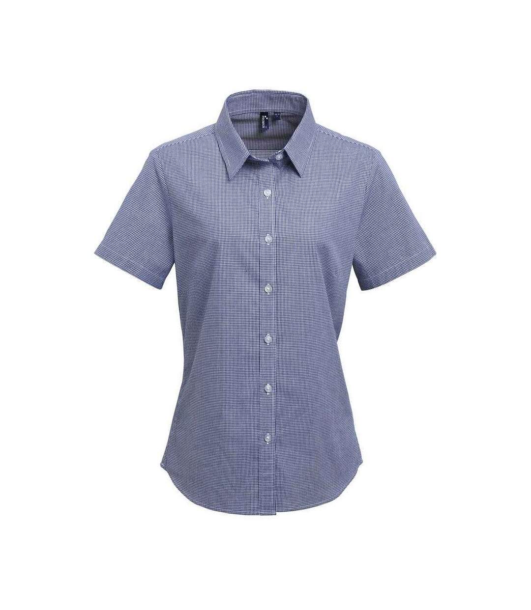 Chemisier Femme Bleu Marine Blanc Premier-1