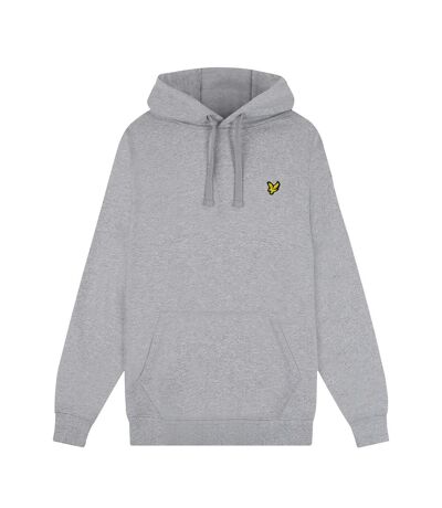 Mens pullover hoodie mid grey marl Lyle & Scott