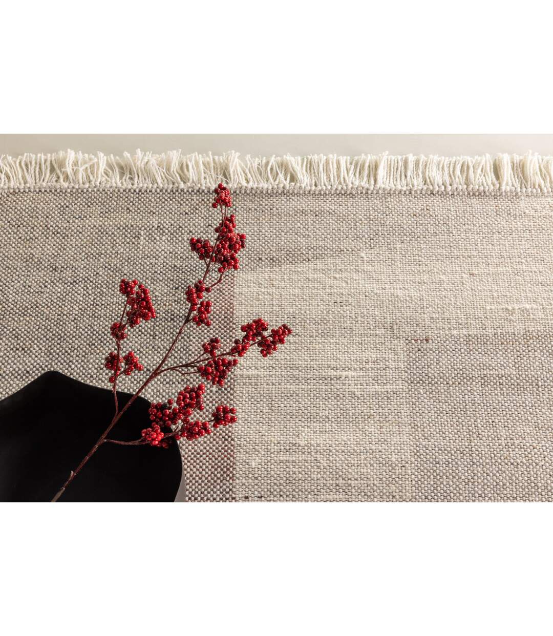 Tapis Déco en Laine Rio 160x230cm Beige-5