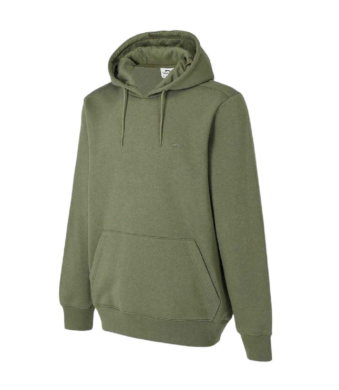 Mens Fleece Hoodie Khaki Slazenger-3
