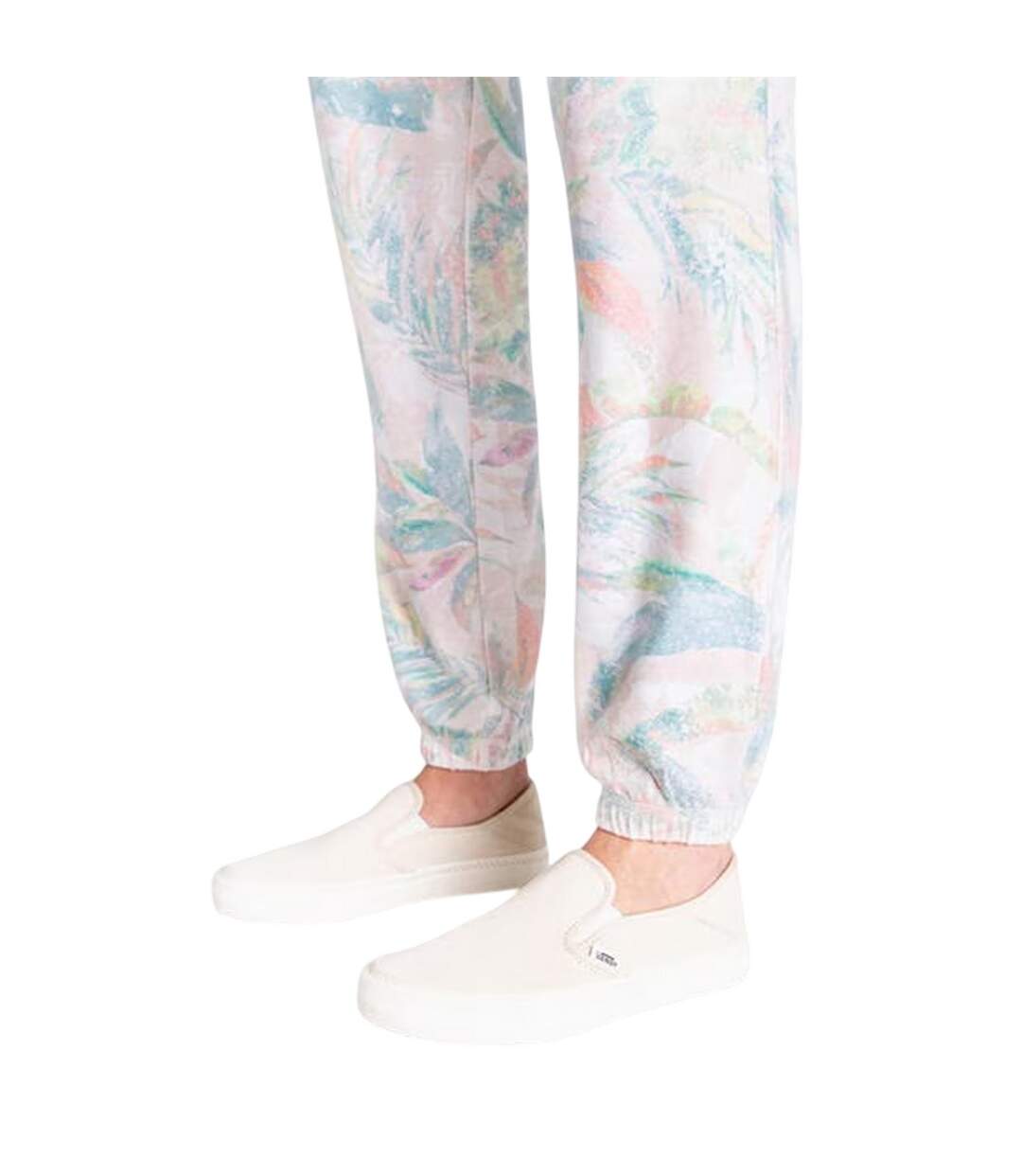Pantalon De Détente Motif/style Imprimé Palmier Femme Marron Bleu Sarcelle PJ Salvage-4