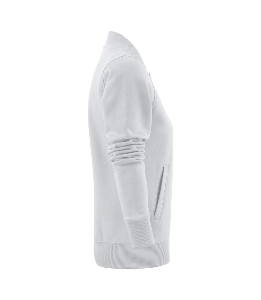 Womens/ladies Javelin Sweat Jacket White Printer-4