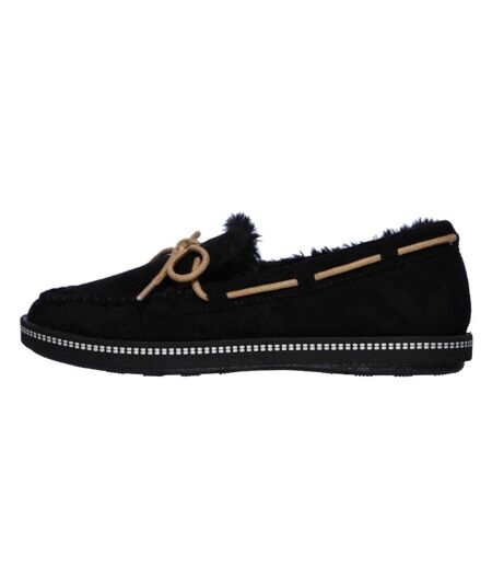 Chaussons Mocassins Cozy Femme Noir Skechers