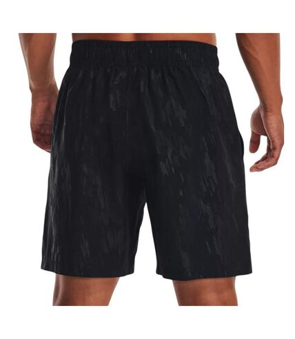 Short Noir Homme Under Armour Woven Emboss - M