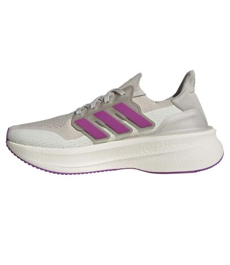 Womens/ladies Ultraboost 5 Running Shoes Aluminium Grey Purple Ivory Adidas