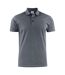 Mens Surf Light Rsx Melange Polo Shirt Steel Grey Printer-2