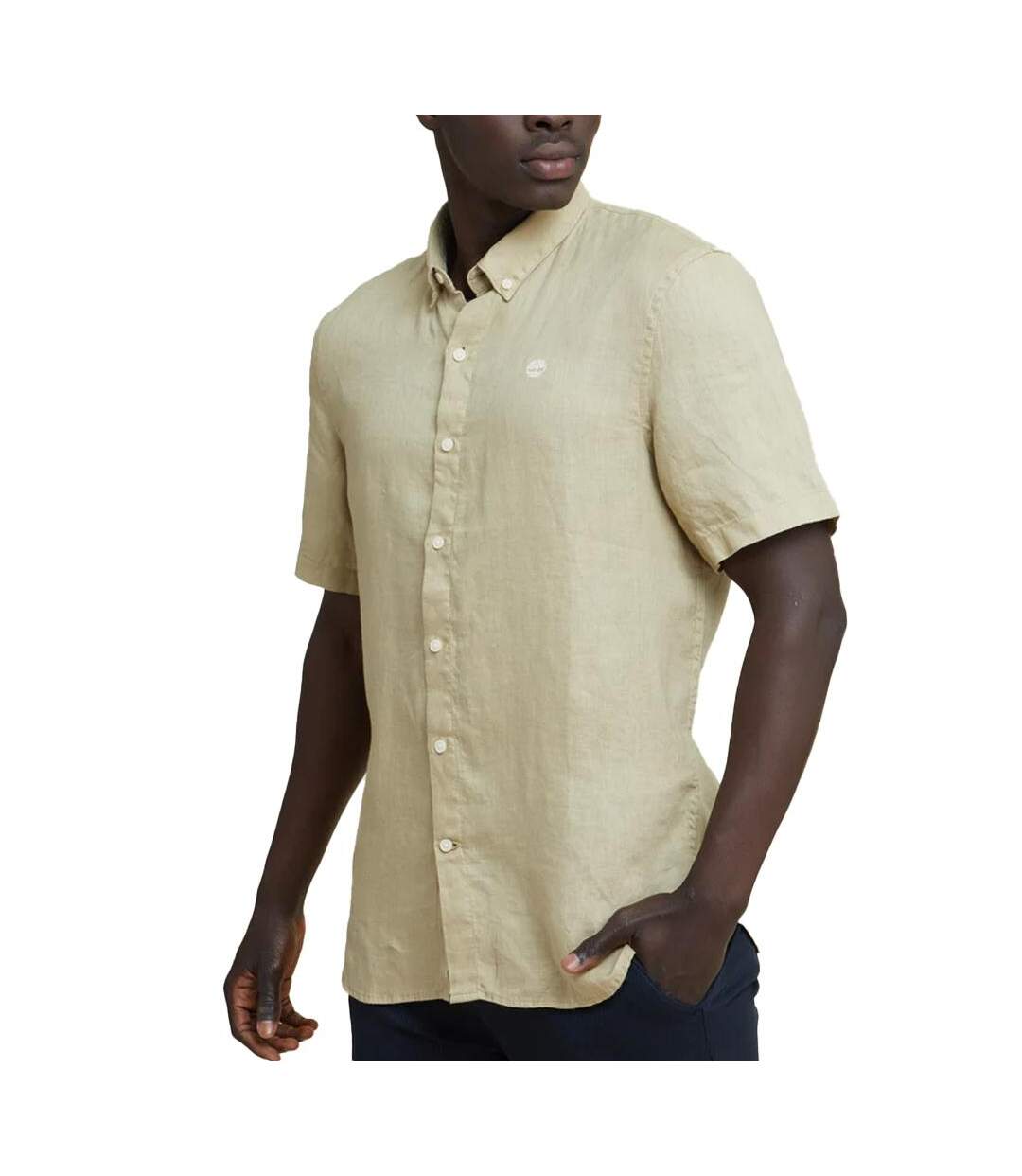 Chemise verte homme timberland linen - s-1