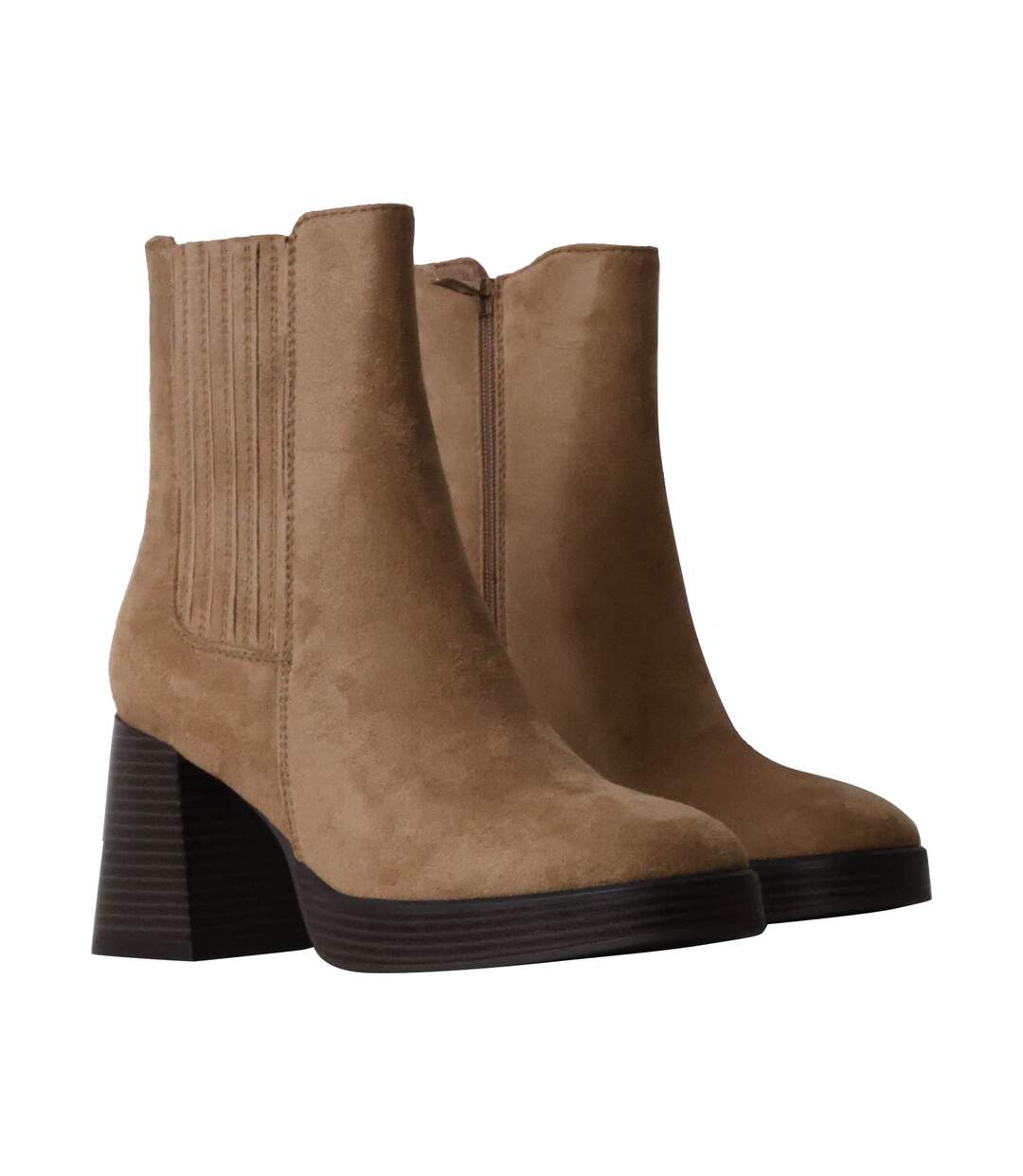 Bottines à Talon Zip Super Mode-3