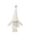 Statue Déco Lutin Barbe 59cm Blanc & Gris-1