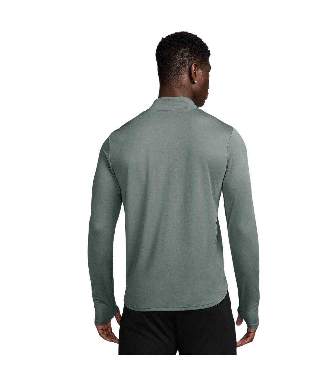 Haut Manches Longues Course À Pied Core Homme Vert De Gris Nike-2
