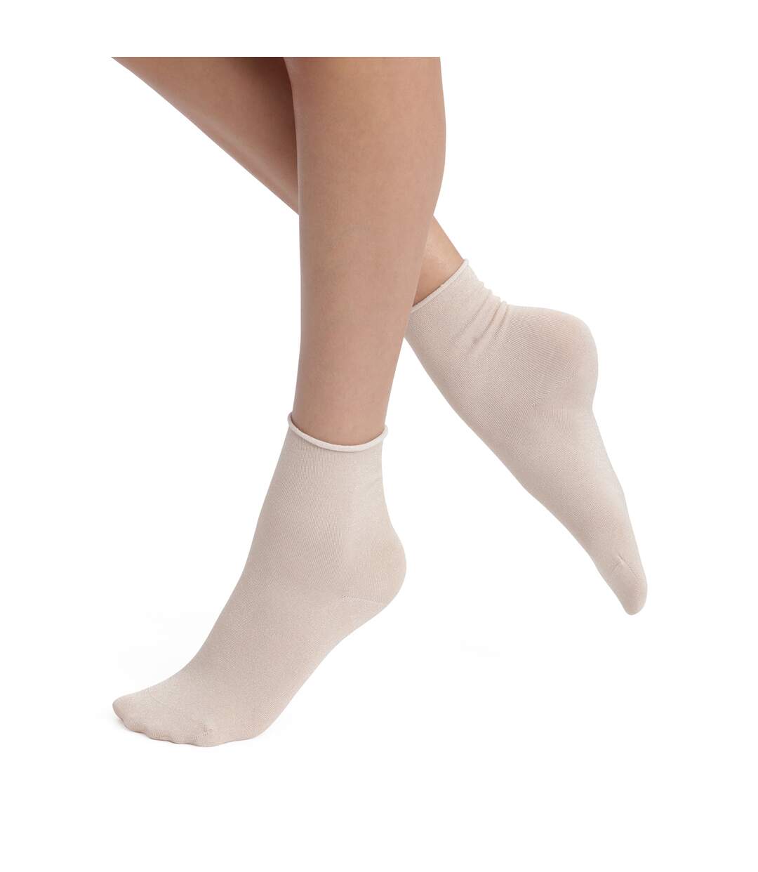 Lot de 2 paires de mi-chaussettes coton Mode-1