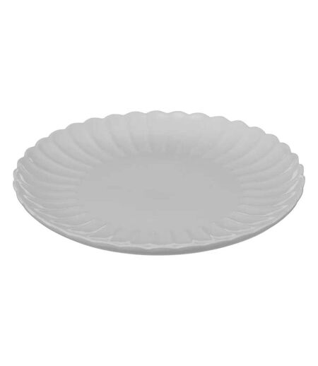 Lot de 6 Assiettes Plates Romy 27cm Blanc