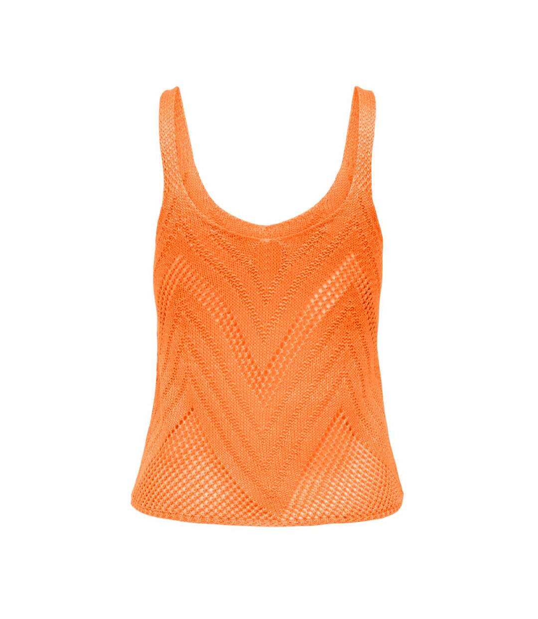 Top Crochet Orange Femme Jdy 15226348 - M-1